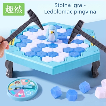 Društvena igra marke Interesting: Klopanje ledenih kocki za spašavanje pingvina, edukativno razmišljanje i koncentracija za djecu, plastični materijal, dobna skupina 4–6, 7–14, 15–35