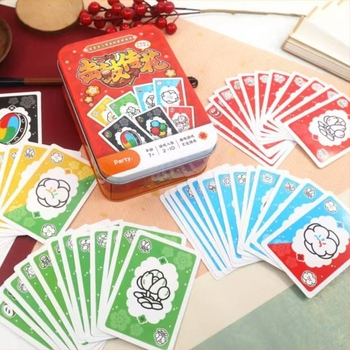 Deluxe kartaška igra za zabavu s debelim sjajnim kartama — Fun branda, društvena kartaška igra za djecu 4–6 godina