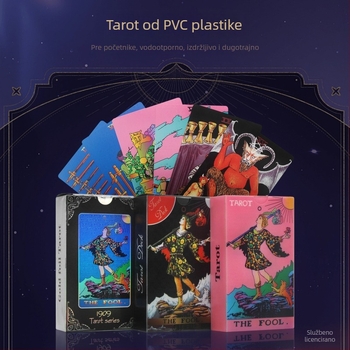 Waite Tarot za početnike - Watt, PET + zlatni folij, karte stolne igre, predviđanje sudbine, 14+
