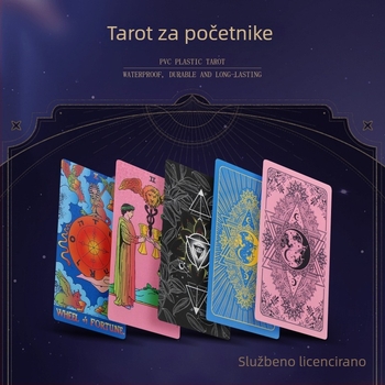 Waite Tarot za početnike - Watt, PET + zlatni folij, karte stolne igre, predviđanje sudbine, 14+
