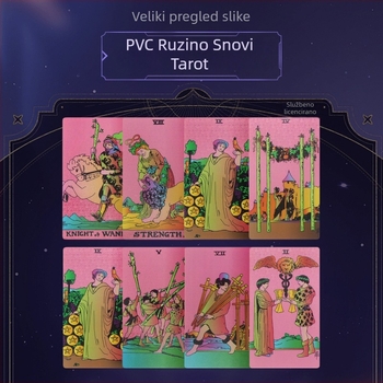 Waite Tarot za početnike - Watt, PET + zlatni folij, karte stolne igre, predviđanje sudbine, 14+