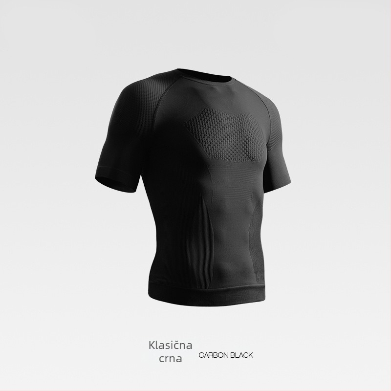 Muška kratka kompresijska majica – najlon, upija vlagu, brzo suši, za trčanje