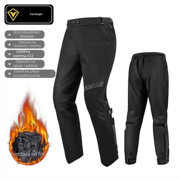 Zimske motociklističke hlače s električnim grijanjem, brzo otpuštanje, vjetro- i vodootporne, 600D Oxford, unisex