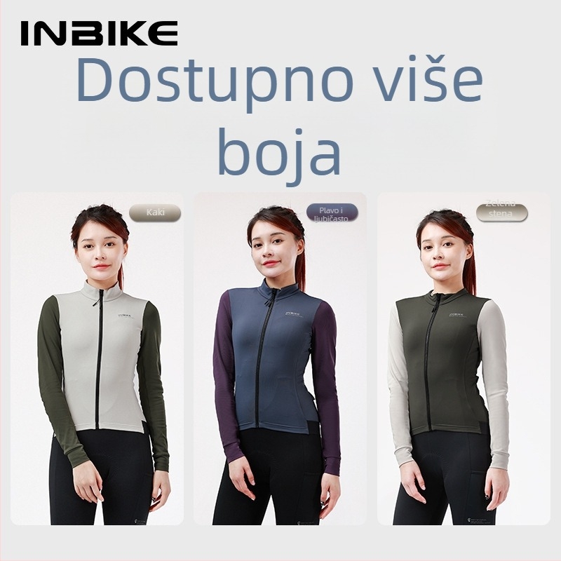 INBIKE Unisex biciklistička jakna s toplim smjesom vlakana, za jesen, dugi rukav, za cestovni i planinski biciklizam
