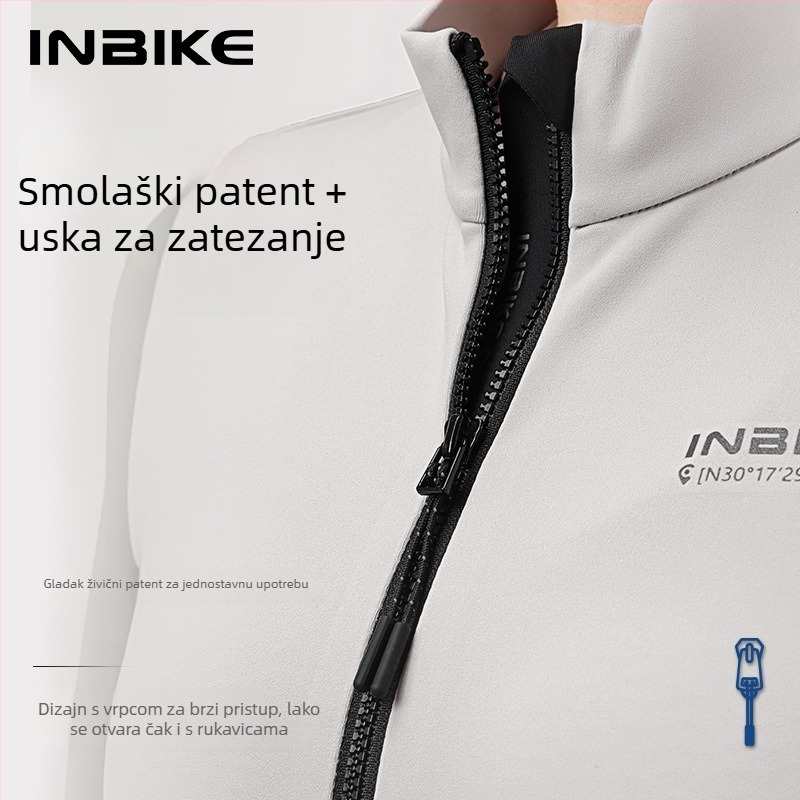INBIKE Unisex biciklistička jakna s toplim smjesom vlakana, za jesen, dugi rukav, za cestovni i planinski biciklizam