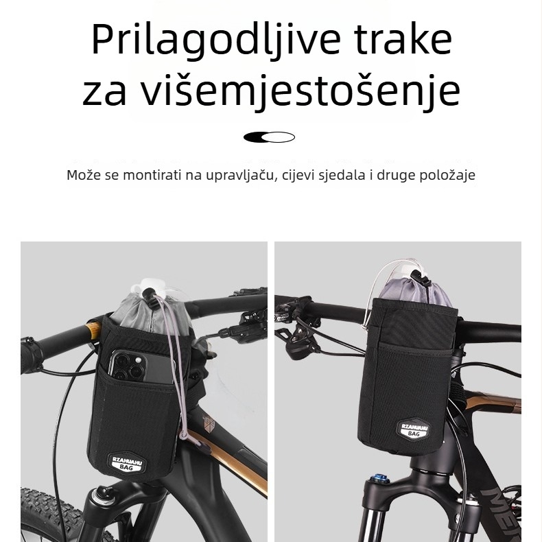 Torba za bocu za bicikl s unutarnjom podlogom, poliester, otporna na habanje, YA468, Iwild