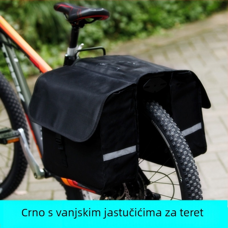 Zadnja torba za bicikl, pannier torba, torba na nosač, bočna torba, kapacitet 28 L