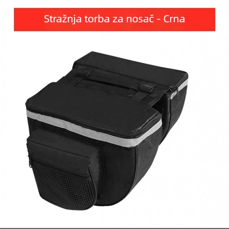 Zadnja torba za bicikl, pannier torba, torba na nosač, bočna torba, kapacitet 28 L