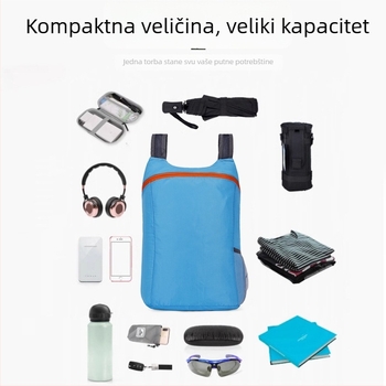 Unisex sklopivi vanjski ruksak – lagan, prozračan, kapacitet do 20 L, kompatibilan s 14-inčnim prijenosnikom, zakrivljene naramenice