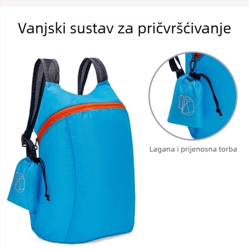 Unisex sklopivi vanjski ruksak – lagan, prozračan, kapacitet do 20 L, kompatibilan s 14-inčnim prijenosnikom, zakrivljene naramenice