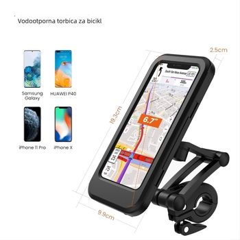 Vodootporan držač za telefon za bicikle i motore, vodootporna futrola za telefon i držač navigacije