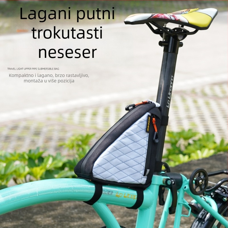 ENLEE trokutasta torbica za okvir bicikla, PS-S100, kapacitet 1 L, poliester + najlon