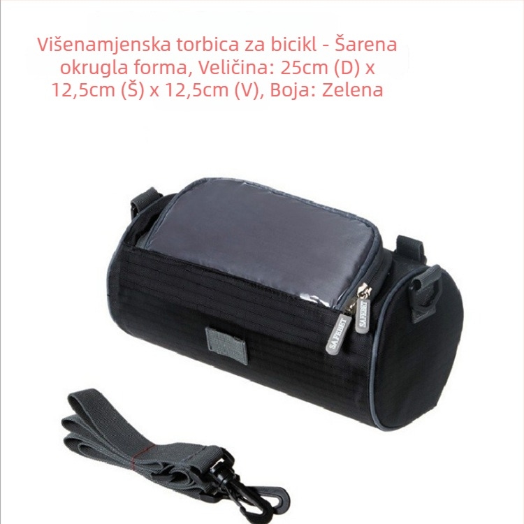 Torba za upravljač bicikla – skladištenje, kapacitet 5, model 24, s podlogom