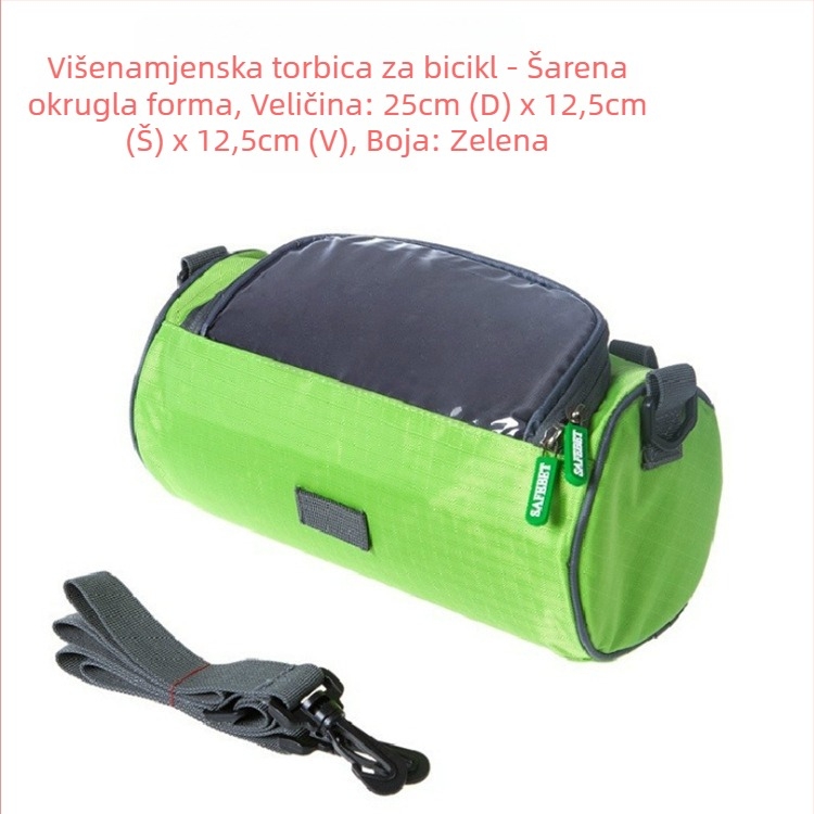 Torba za upravljač bicikla – skladištenje, kapacitet 5, model 24, s podlogom