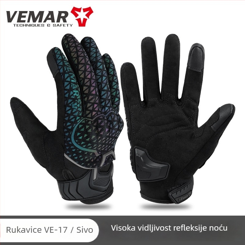 Vemar moto rukavice s TPU zaštitnim kućištem, za odrasle, unisex, TPU i poliester