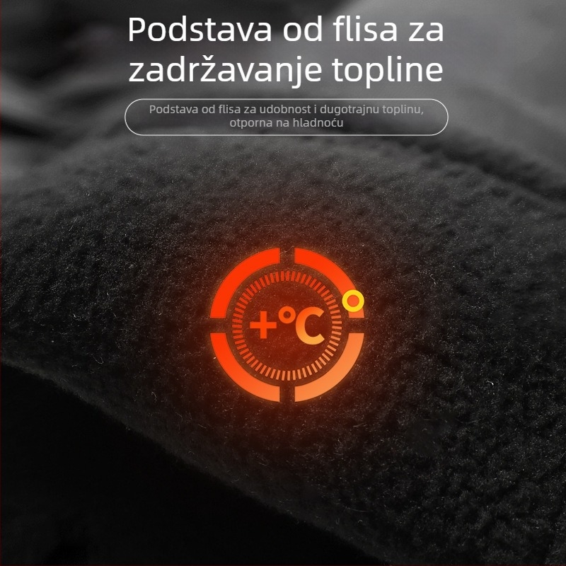 Dillerson rukavice za biciklizam, unisex, tople fleece za jesen i zimu, otporne na vjetar i vodu, kompatibilne s dodirnim zaslonom, model Y-21