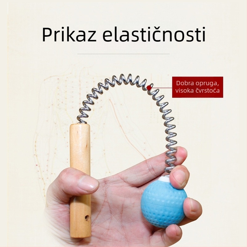 Prijenosni masažni čekić u obliku golf lopte, silikonski opružni masažer za leđa, za fitness i opuštanje