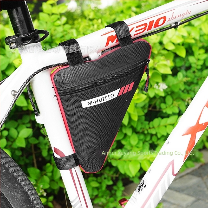 Trokutna torba za gornju cijev planinskog bicikla, 600D materijal, kapacitet 1 L, model MTB-HJ007, brend Hui Tu/M (HUITTO)