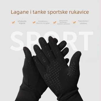 Simigo zimske rukavice za biciklizam - elastični fleece materijal, protuklizne, kompatibilne s dodirnim zaslonom, unisex za odrasle