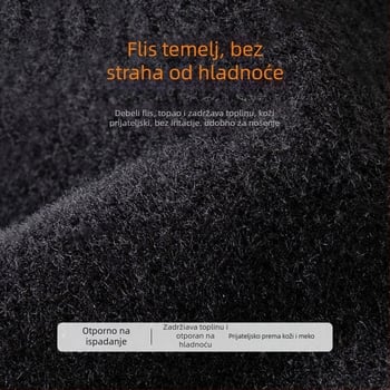 Rukavice za bicikl s flecom, podijeljeni prsti, protuklizne, osjetljivost na dodir, srednja debljina, unisex odrasli