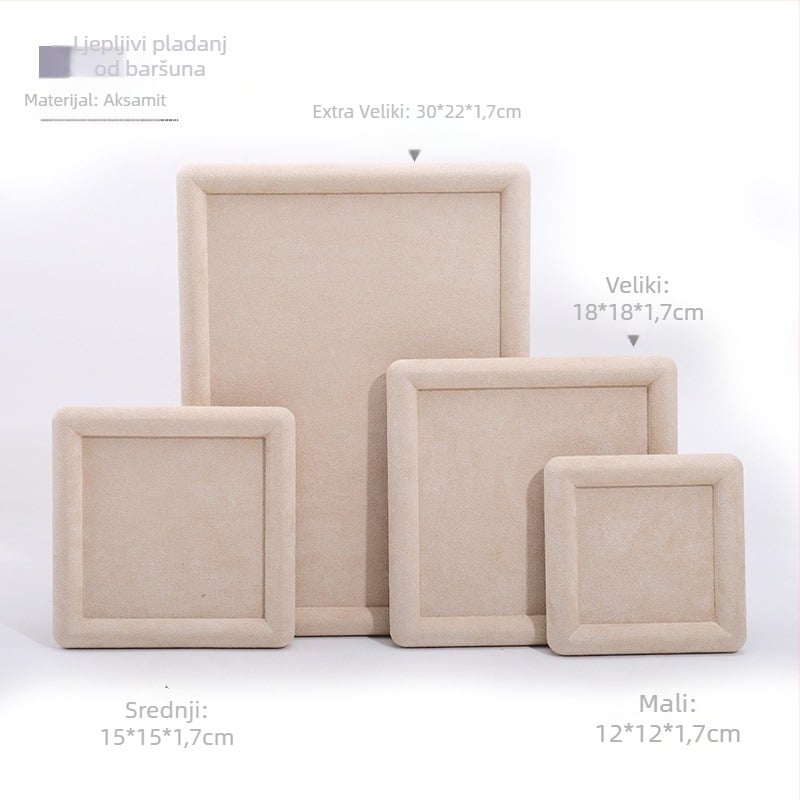 Drvena ploča za izlaganje nakita, jednovrstna, s povezanom konstrukcijom