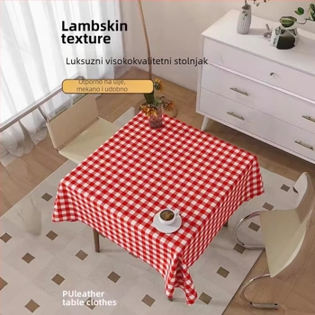 Jednokratni plastični stolnjak, ekstra debeli, s kariranim uzorkom, vodootporan i otporan na masnoće, mogućnost tiskanja logotipa