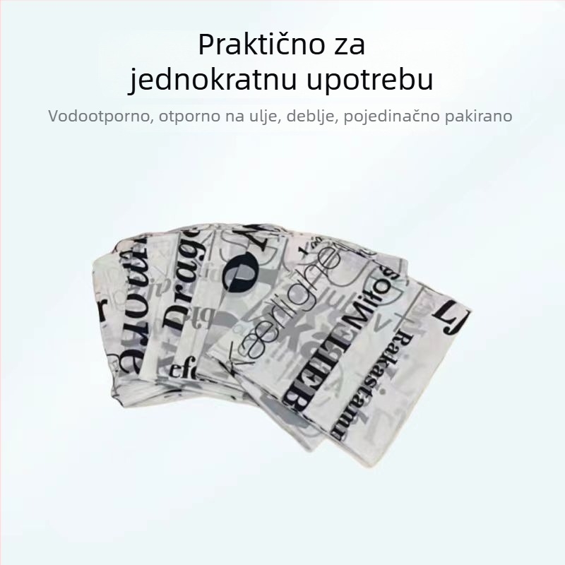 Jednokratni plastični stolnjak, ekstra debeli, s kariranim uzorkom, vodootporan i otporan na masnoće, mogućnost tiskanja logotipa
