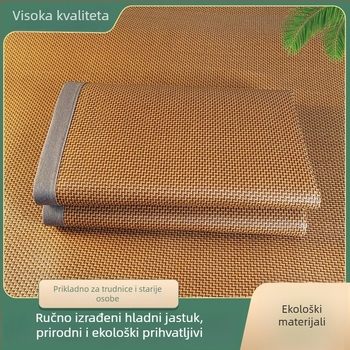 Ratan podloga s Ice-Silk materijalom, dvostrano debela, sklopiva, za studentske domove, korištenje kroz sve četiri sezone
