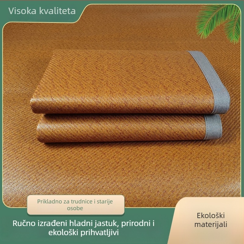 Ratan podloga s Ice-Silk materijalom, dvostrano debela, sklopiva, za studentske domove, korištenje kroz sve četiri sezone