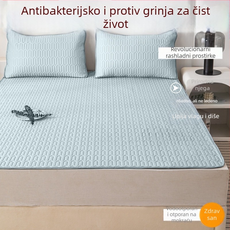 Ice Silk madrac za krevet s Jacquard uzorkom, kemijska vlakna, strojno pranje
