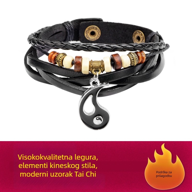 Nimei Retro Unisex Narukvica Cortex s Geometrijskim Stilom