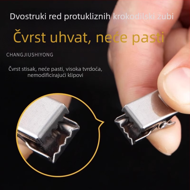 Klip za zavjesu od nehrđajućeg čelika CLJZ – nosivost, čvrsta izrada, moderan minimalistički dizajn