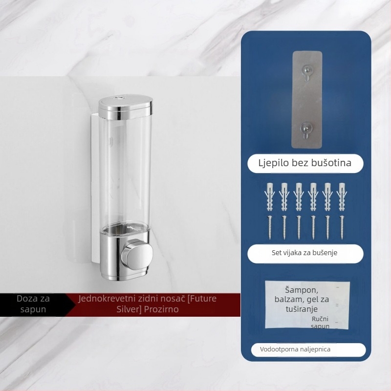 Senzorski zidni dozator sapuna, ugradnja bez bušenja, plastično kućište