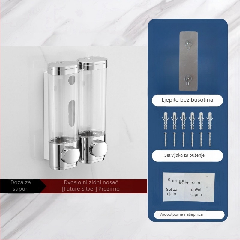 Senzorski zidni dozator sapuna, ugradnja bez bušenja, plastično kućište