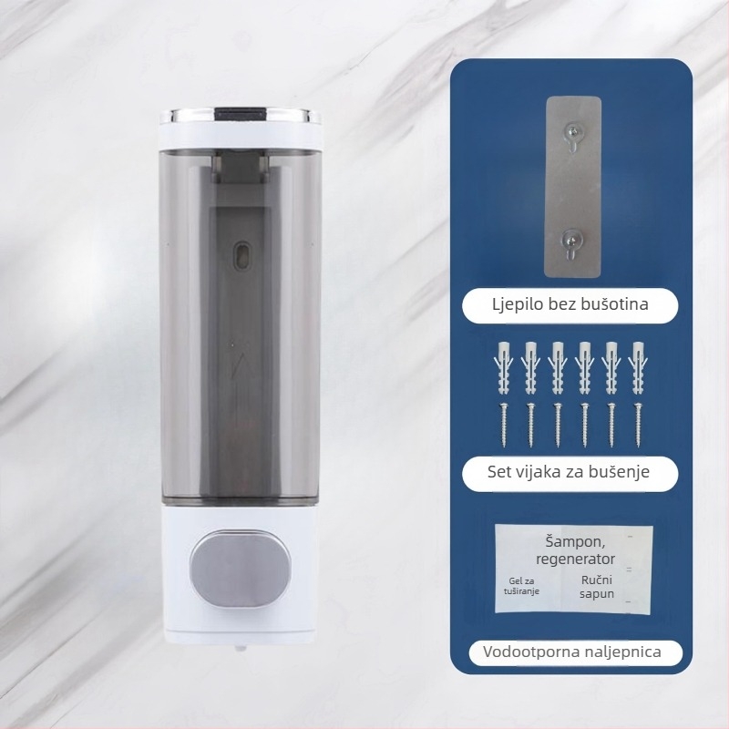 Senzorski zidni dozator sapuna, ugradnja bez bušenja, plastično kućište