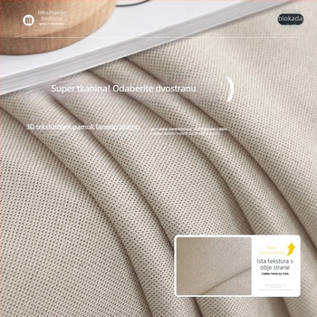 Dvostruka zavjesa za zasjenjenje od imitacije konoplje, jednostavno tkanje sa slojem svile, 71–90% zatamnjenje, moderan minimalistički stil, zavjese za najam