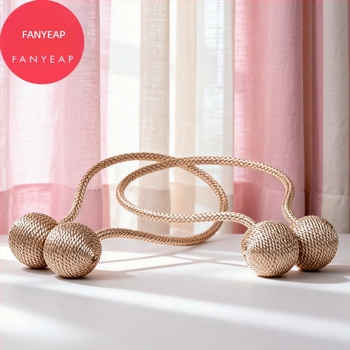 Traka za zavjese s magnetskim zatvaranjem, bez bušenja – platno, moderni minimalistički stil