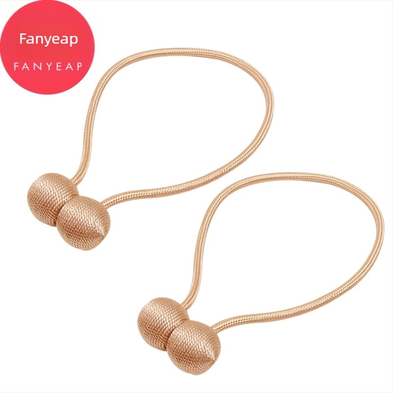 Traka za zavjese s magnetskim zatvaranjem, bez bušenja – platno, moderni minimalistički stil