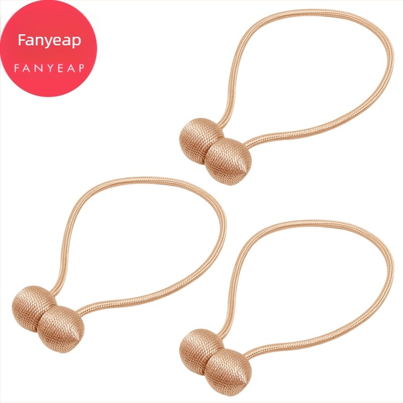 Traka za zavjese s magnetskim zatvaranjem, bez bušenja – platno, moderni minimalistički stil