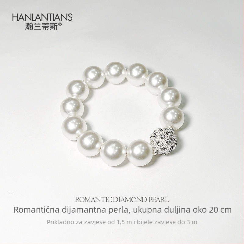 Zavjese s magnetskom dekoracijom i rhinestone perlama, materijal: tkanina, stil: jednostavan i moderan