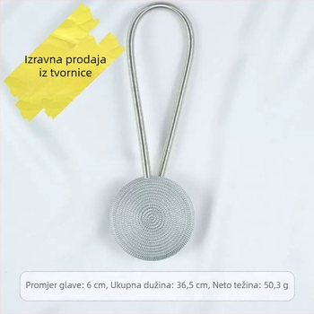  Magnetna kopča za zavjese s uzorkom slame, elektroplirano plastično opružno remenje, bez bušenja