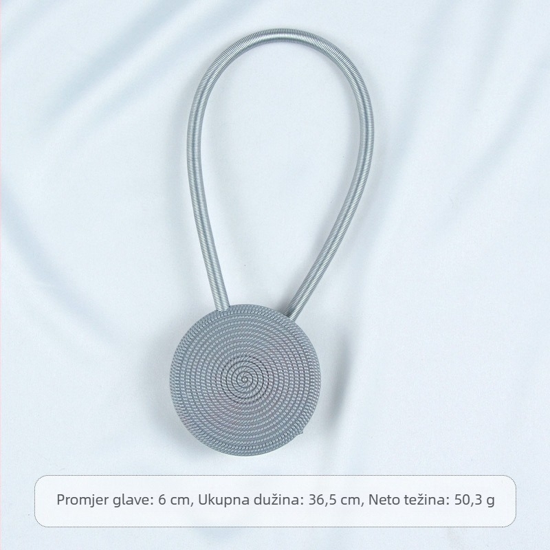  Magnetna kopča za zavjese s uzorkom slame, elektroplirano plastično opružno remenje, bez bušenja