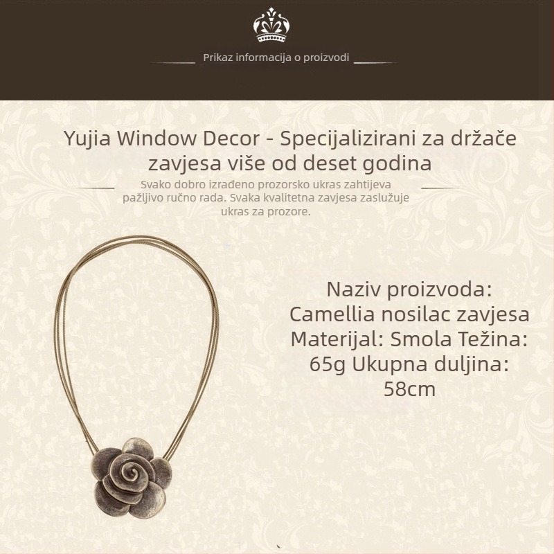 Kuka za zavjese, smola, modern minimalistički stil, prilagodljivo