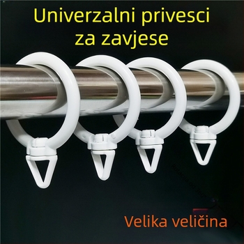Akrilni zavjesni prsten – kružni tiši prsten za zavjese, moderan minimalistički stil