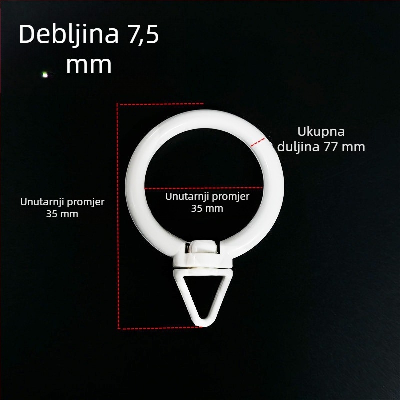 Akrilni zavjesni prsten – kružni tiši prsten za zavjese, moderan minimalistički stil