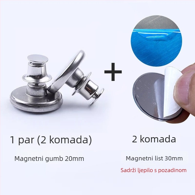 Magnetska kopča za zavjesu tuša – legura, modernog i minimalističkog stila, sprječava propuštanje vode, sprječava propuštanje svjetla, pričvršćivanje na zid