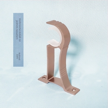 Jednostrani debeli držač za zavjesnu šipku – aluminijska legura, osnova držača, model: Jednostrani Debeli Držač, tip: 10010, marka: Tricolor fish