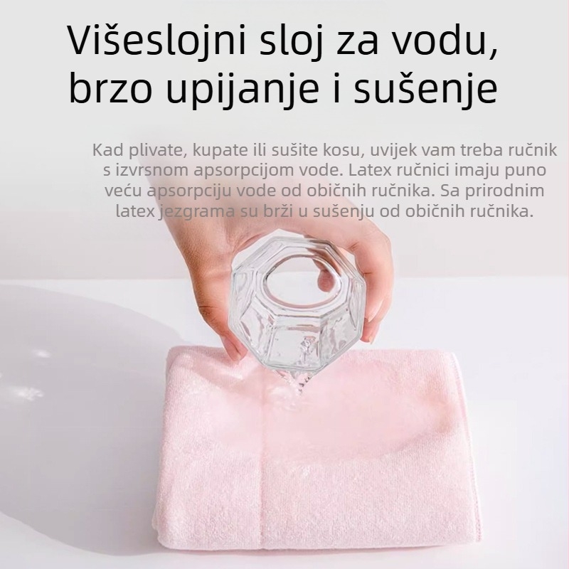 Ručnik za lice Thai Oak Latex bambusovo vlakno, 32 vlakna, 50–80 g