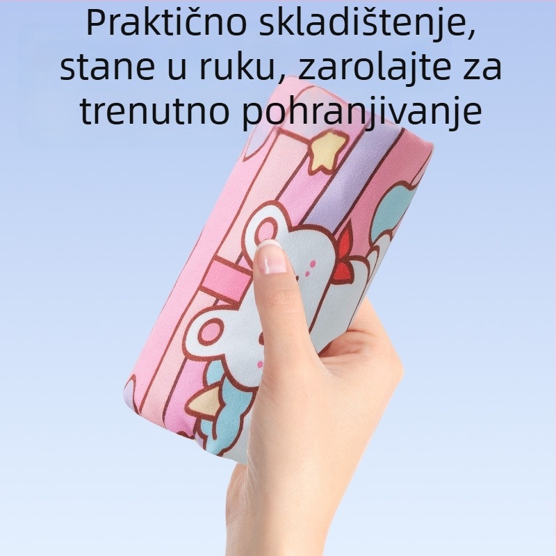 Dječji kapuljačasti ručnik za kupanje — brzo sušenje, poliester, 400–500 g, 120D vlakna, šivanje