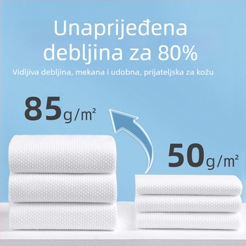 Jednokratni ručnik za kupanje, individualno pakiran, 100% visko vlakno, biljna vlakna, prilagodljiva obrada, brzo upijanje vode 0–5 s, pogodan za hotele i privatne smještaje